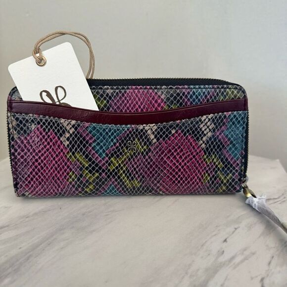 HOBO Max Large Zip Around Leather Continental Wallet,‎ Organization, Mosaic, NWT - Picture 11 of 14